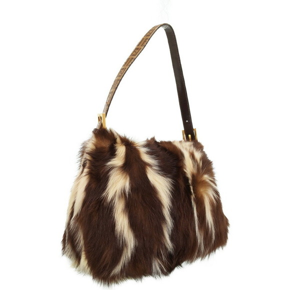 Fendi Handbags - Fendi Bucket Bag Semi Fur Mamma Shoulder